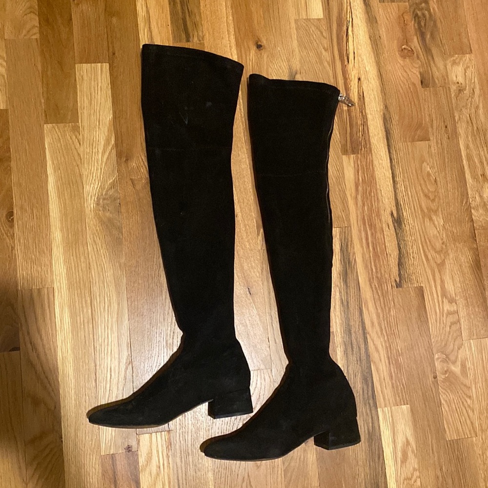Dolce Vita Black Suede Over the Knee Boots
